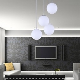 1 Lights Contemporary Glass Pendant Light
