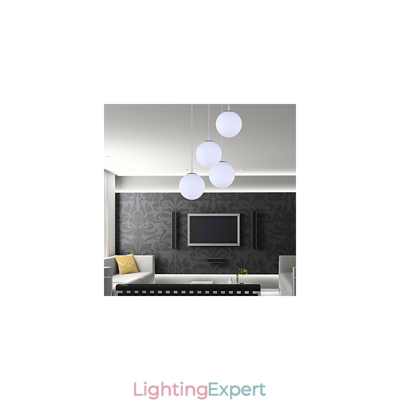 1 Lights Contemporary Glass Pendant Light