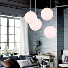 1 Lights Contemporary Glass Pendant Light