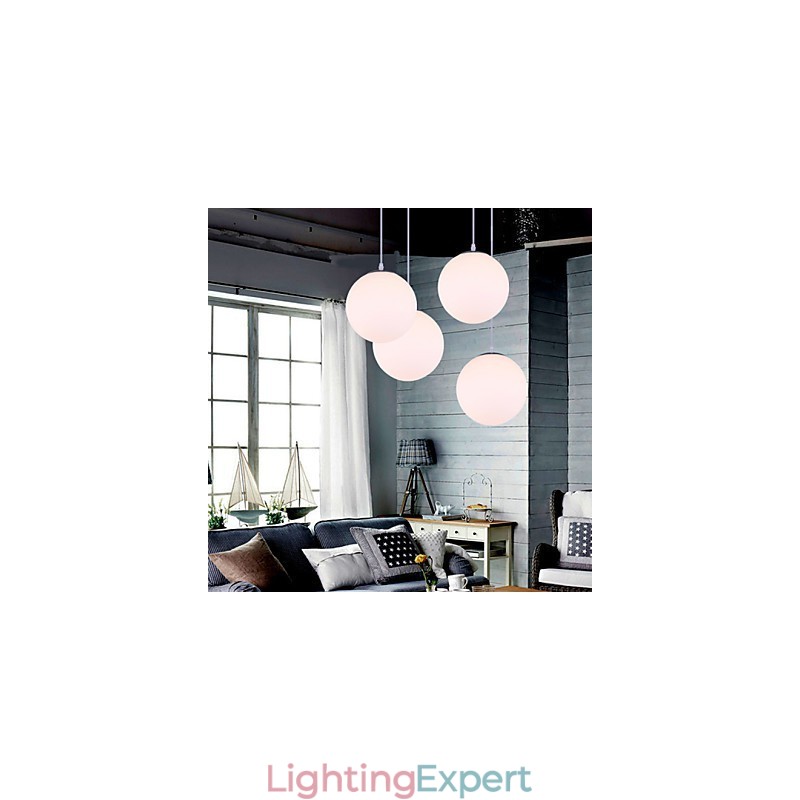 1 Lights Contemporary Glass Pendant Light