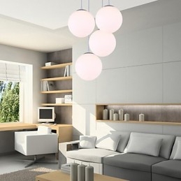 1 Lights Contemporary Glass Pendant Light