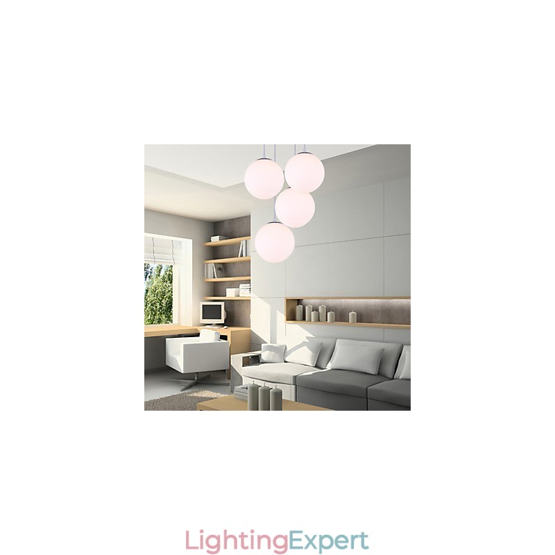 1 Lights Contemporary Glass Pendant Light