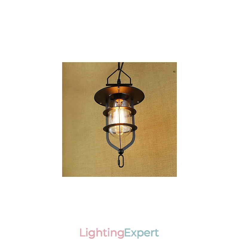 American Retro Rustic Pastoral Lighting Light Industrial Pendant Lamp