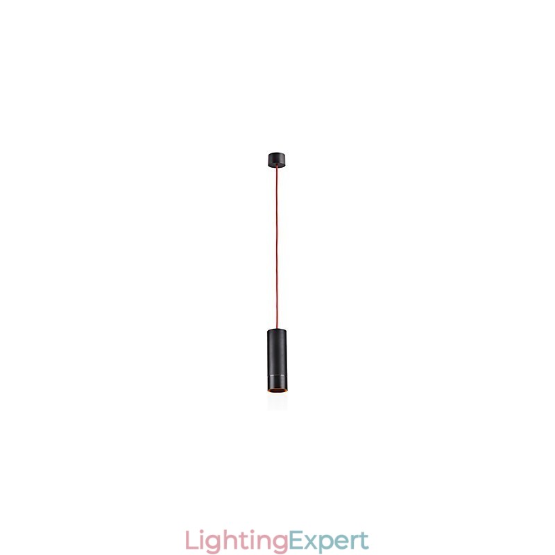 1 Light Mini Pendant light Black Anodized with Aluminium