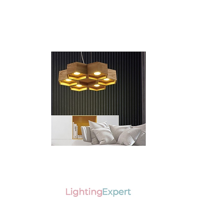 Pendant Lights Country Wood Bamboo
