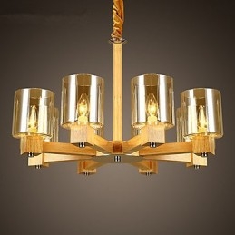 Pendant Lights Country Wood Bamboo