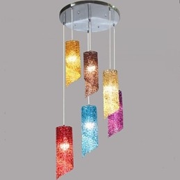 Head Cylindrical Round long Aluminum Cylinder Creative lamps