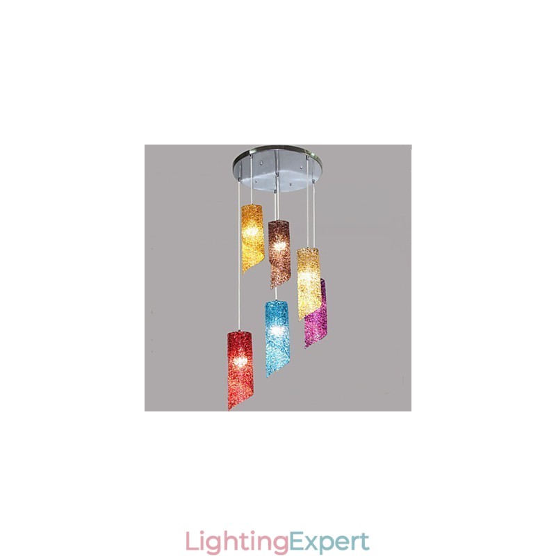 Head Cylindrical Round long Aluminum Cylinder Creative lamps
