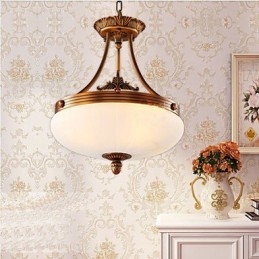 European Marble lamp Copper Chandelier Lights