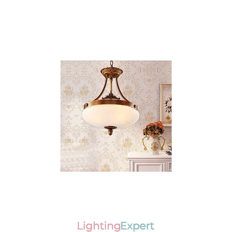 European Marble lamp Copper Chandelier Lights