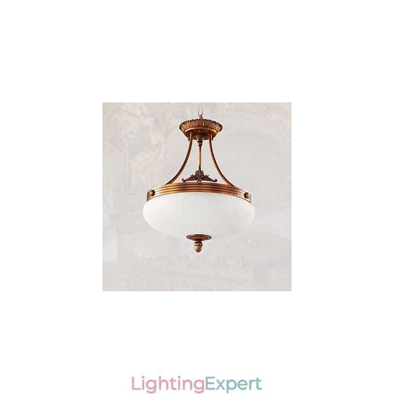 European Marble lamp Copper Chandelier Lights