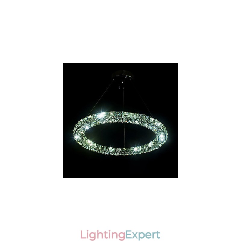 Crystal Pendant Lighting Modern Single D40CM Three Sides K9 Crystal Indoor Ceiling Lights Lamp Fixtures