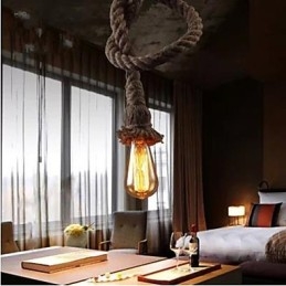 Creative Hemp Rope Chandelier