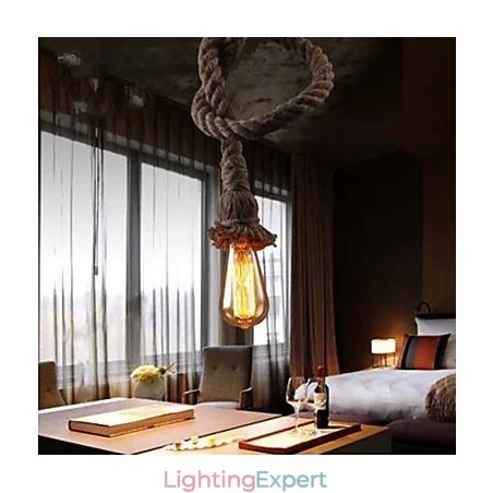 Creative Hemp Rope Chandelier Creative Hemp Rope Chandelier