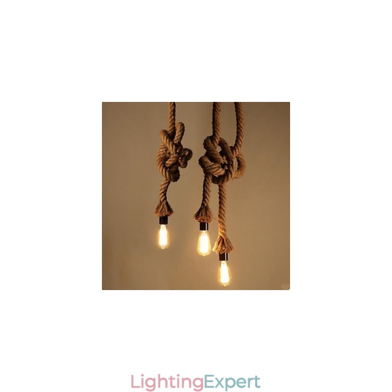 Creative Hemp Rope Chandelier