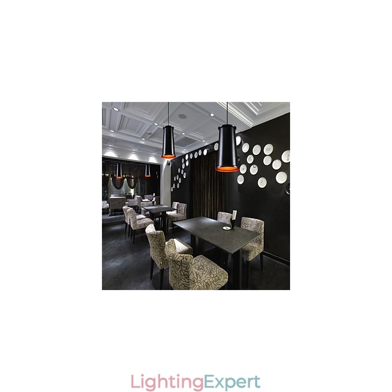Classic Rustic Vintage Mini Style Painting Metal Pendant Light