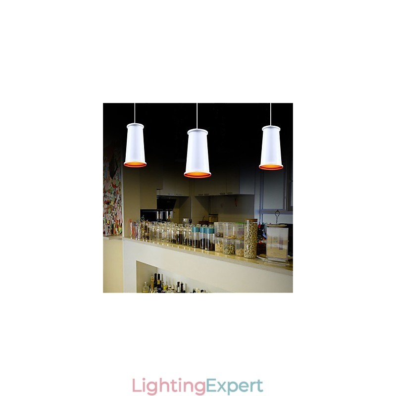 Classic Rustic Vintage Mini Style Painting Metal Pendant Light