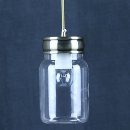 Country Electroplated Glass Pendant Light Garage
