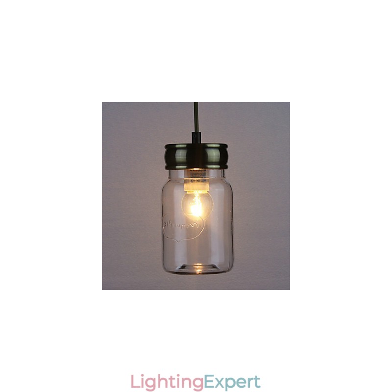 Country Electroplated Glass Pendant Light Garage