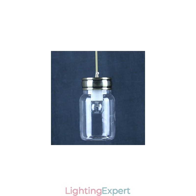 Country Electroplated Glass Pendant Light Garage