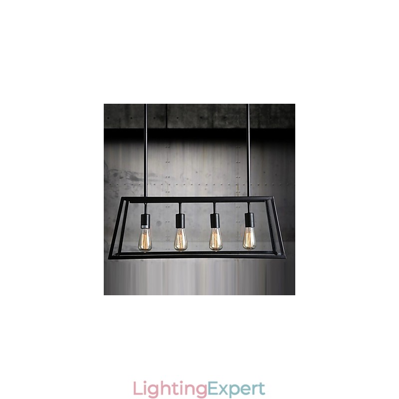 Rustic Lodge Mini Style Electroplated Metal Chandelier