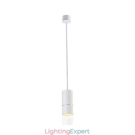 GE 05032 8W 136mm 1 Light Mini Pendant light Powdered White with Aluminium GE 05032 8W 136mm 1 Light Mini Pendant light Powdered White with Aluminium