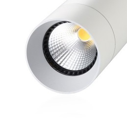 GE 05032 8W 136mm 1 Light Mini Pendant light Powdered White with Aluminium