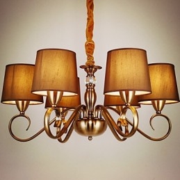 Rustic Lodge Vintage Mini Style Electroplated Metal Chandelier