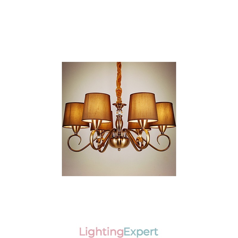 Rustic Lodge Vintage Mini Style Electroplated Metal Chandelier