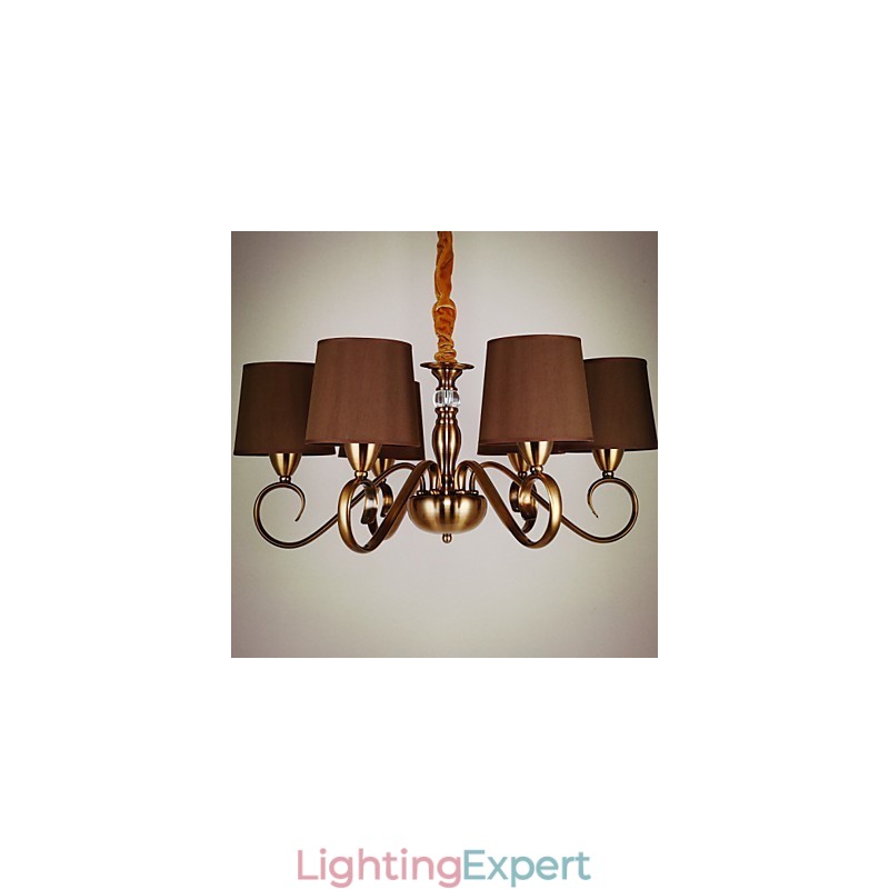 Rustic Lodge Vintage Mini Style Electroplated Metal Chandelier