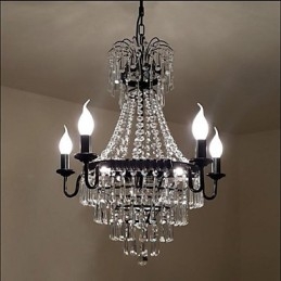 American Country Retro Candle Crystal Lamp