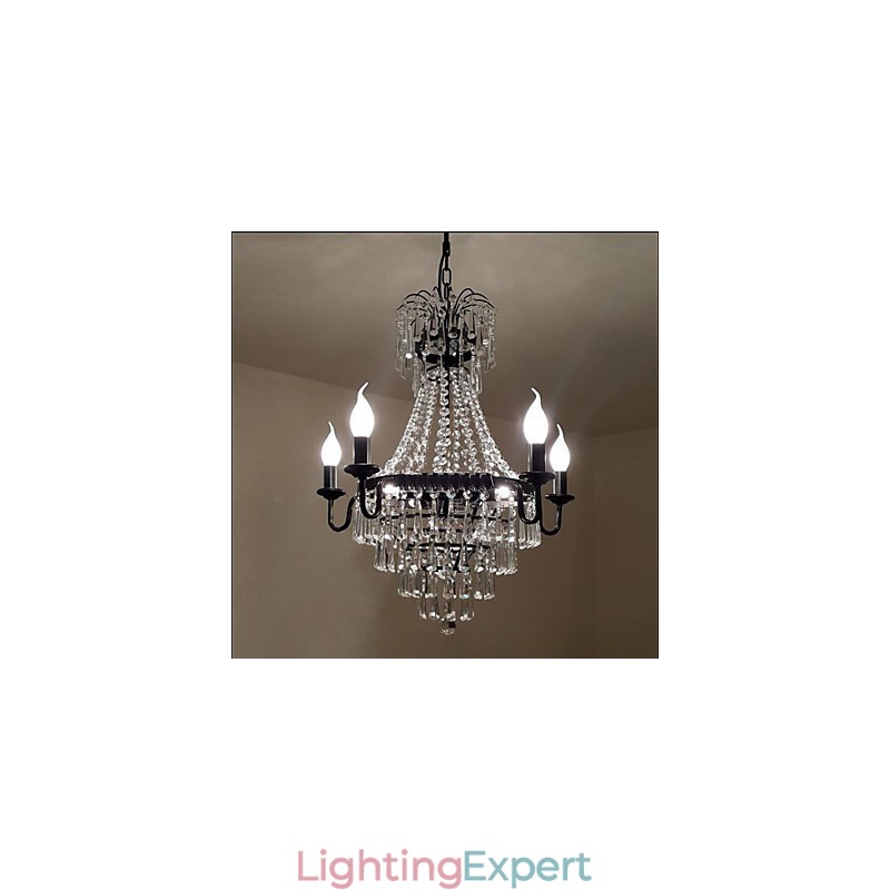 American Country Retro Candle Crystal Lamp