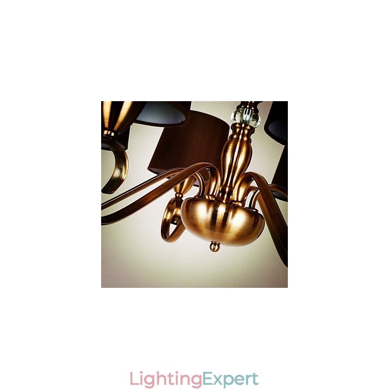 Rustic Lodge Vintage Mini Style Electroplated Metal Chandelier