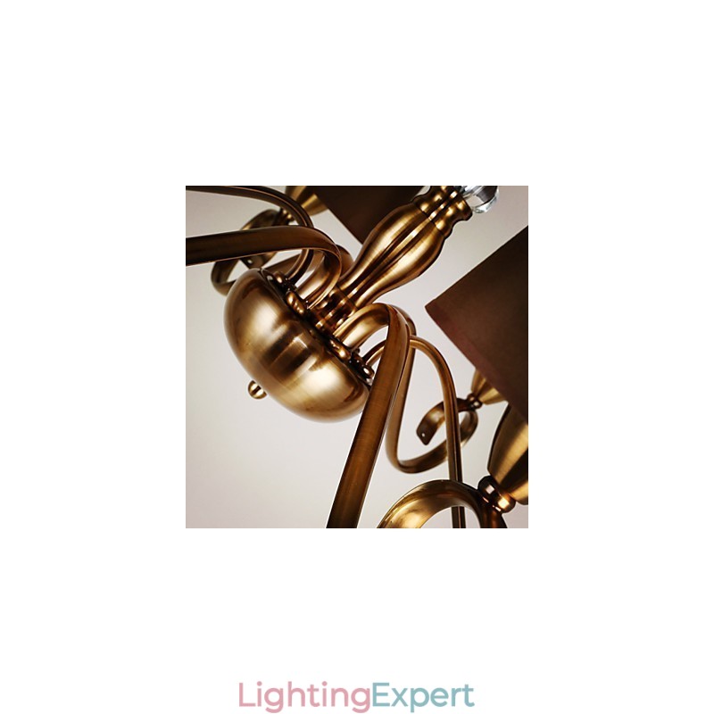 Rustic Lodge Vintage Mini Style Electroplated Metal Chandelier