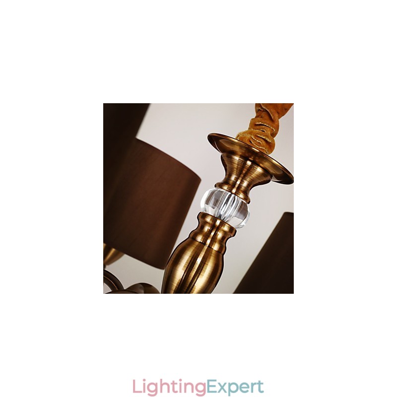 Rustic Lodge Vintage Mini Style Electroplated Metal Chandelier