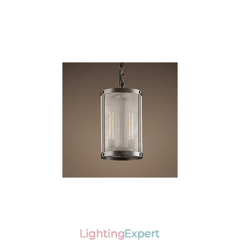 2 light Pendent Light with Transparent Shade