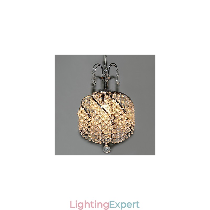 Stylish Crystal Pendant Light with 1 Light