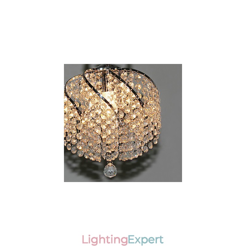 Stylish Crystal Pendant Light with 1 Light