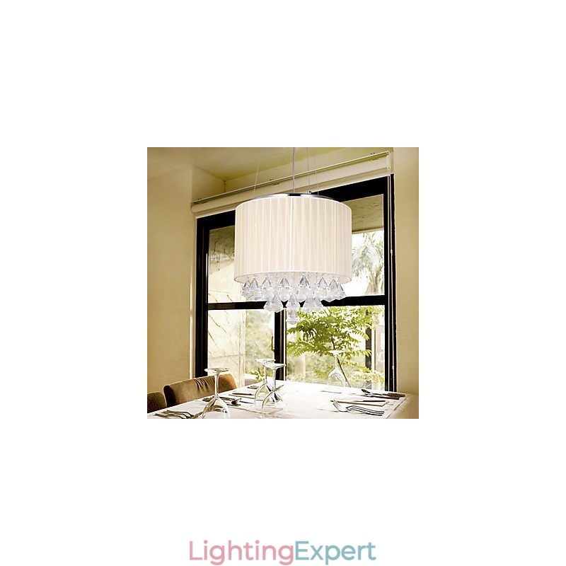 Elegant Crystal Pendant Light with 4 Lights