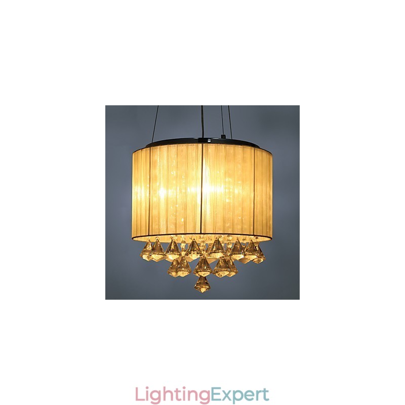 Elegant Crystal Pendant Light with 4 Lights