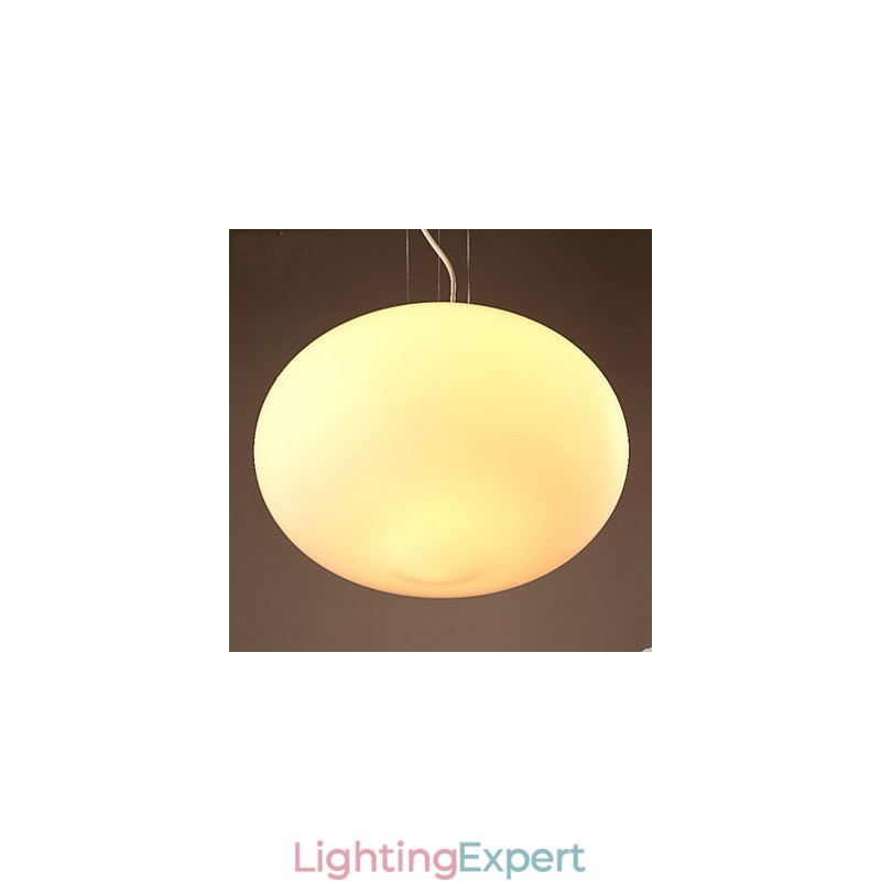 Milk White Glass Creative Cafe Simple Pendant