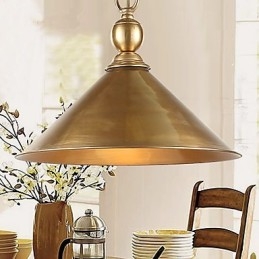 Pure Brass Pendant Light Mini Style Traditional Classic Metal