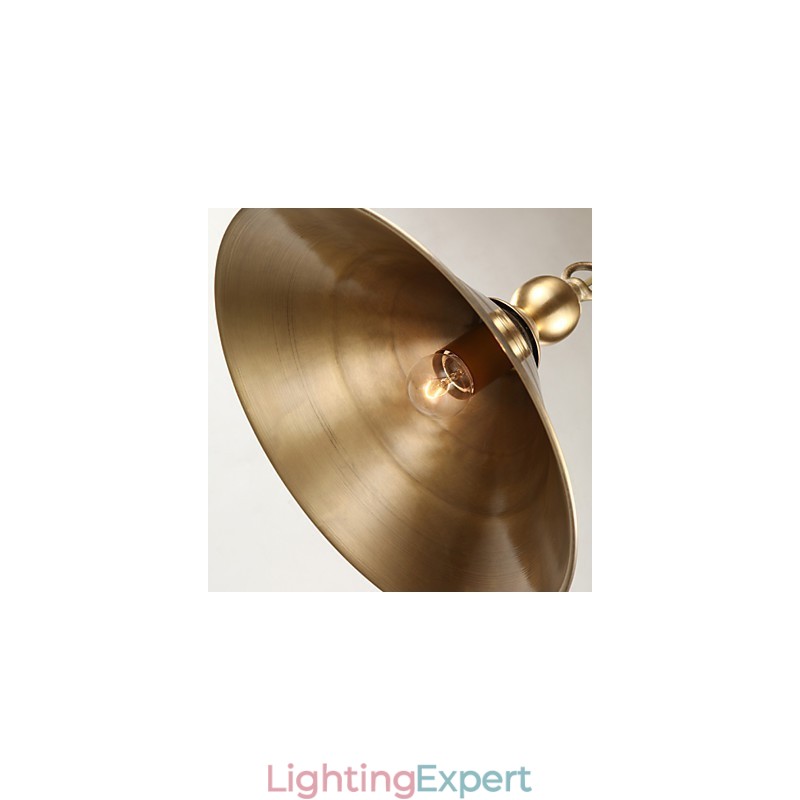 Pure Brass Pendant Light Mini Style Traditional Classic Metal