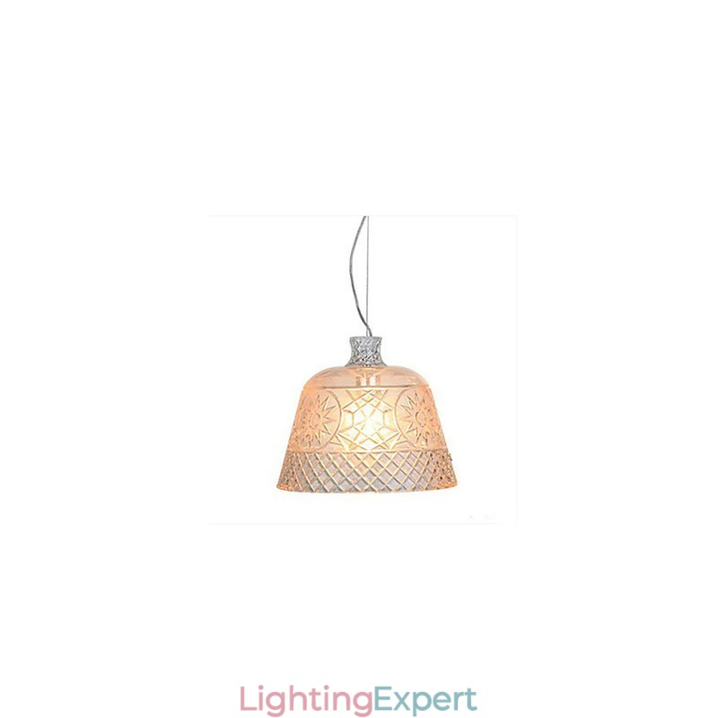 The Chandelier With Decorative Art Glass Carving Pendant