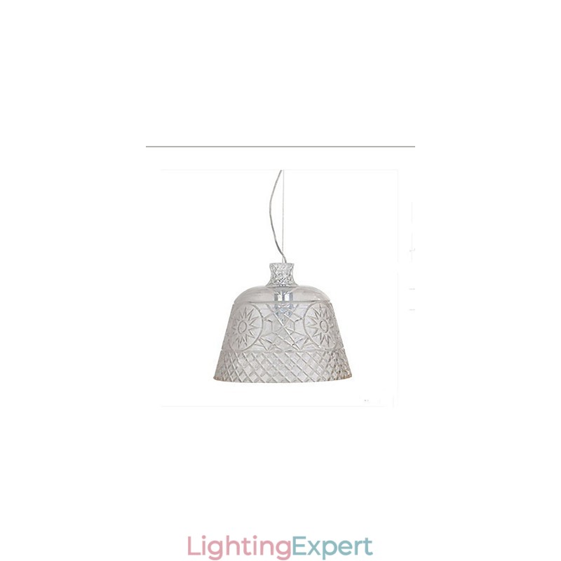 The Chandelier With Decorative Art Glass Carving Pendant