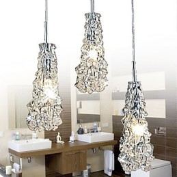 Tradition Classic Transparent glass 3 Light Chandelier