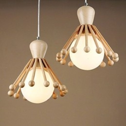 Garden Wooden Chandelier Simple Nordic Wood Chandelier 2