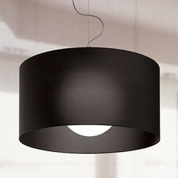 Iron Pendent Light with Black Shade