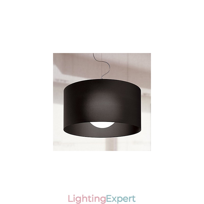 Iron Pendent Light with Black Shade