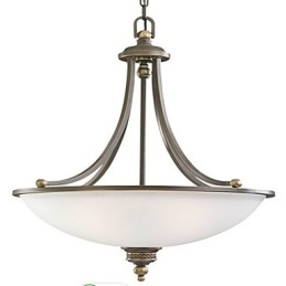 Rustic Lodge Bronze Metal Pendant Light